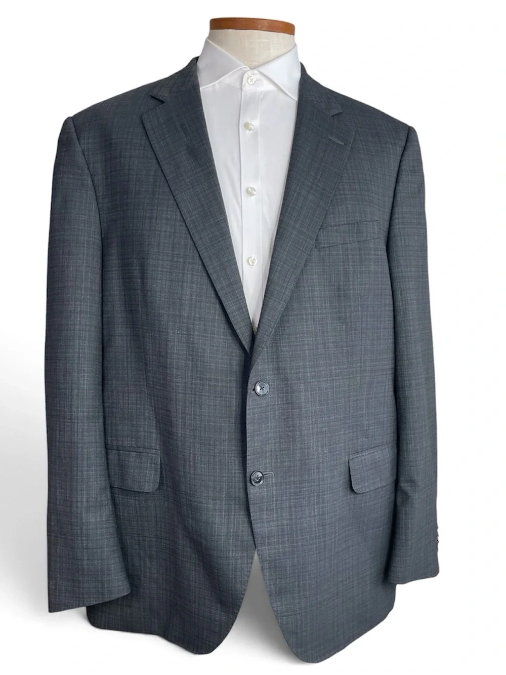 Peter Millar Men’s Gray Wool Blazer Sport Coat 2 Button Jacket Sz 48T Windowpane